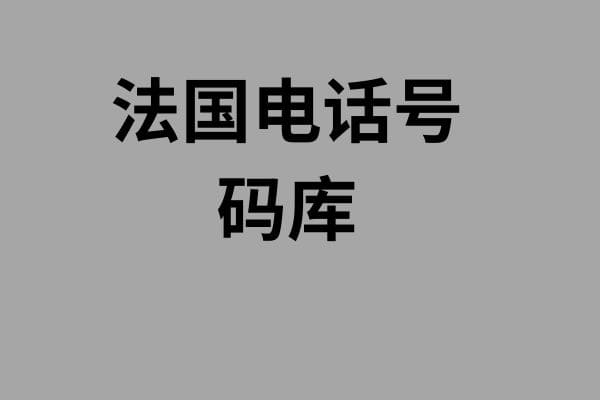 法国电话号码库